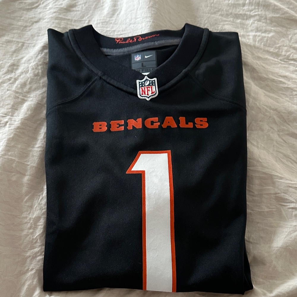 Nike Bengals Black and Orange Jersey